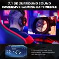EKSA E900Pro Gaming Wired Over Ear Headphones With Virtual 7.1 Surround Sound, Noise Cancelling with Mic & Led, Compatible with PC, PS4, PS5, Xbox One. 