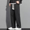 Ice Silk Pants Boys Summer Thin Loose Sports Straight Trousers Trendy Brand Quick-drying Hanging Wide-leg Casual Pants. 