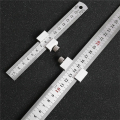 NCANRUI Metal Carpenter Carpentry Square Woodworking Tools Carpentry Steel Ruler Positioning Limit Block Measuring 200mm. 