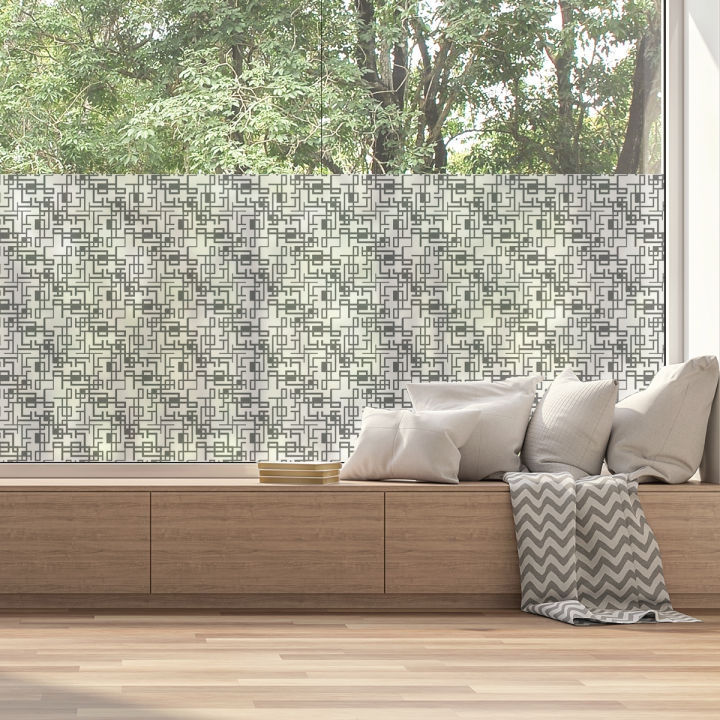 Blackout and Privacy Sticker for Window Graphic Pattern 1 meter x 40cm ...
