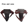 Groin Protector for Boxing, Taekwondo, Kickboxing, for Martial Arts Training, Men Jockstrap Abdominal Protector Easy Install Black. 
