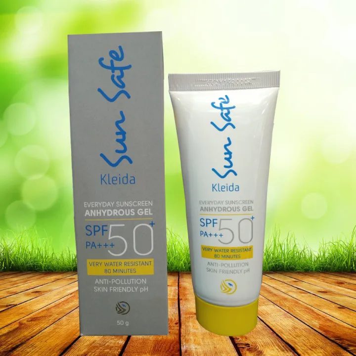 Kleida%20Sun%20Safe%20Sunscreen%20Gel,%20Spf-50,%20For%20All%20Skin%20Types%20-%20Image%203