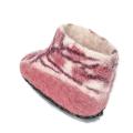 Pink Felt Printed Boots For Kids (Fair Trade Product). 