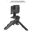 Action Camera Tripod Handheld Stabilizer Grip For GoPro, DSLR And Smartphones. 