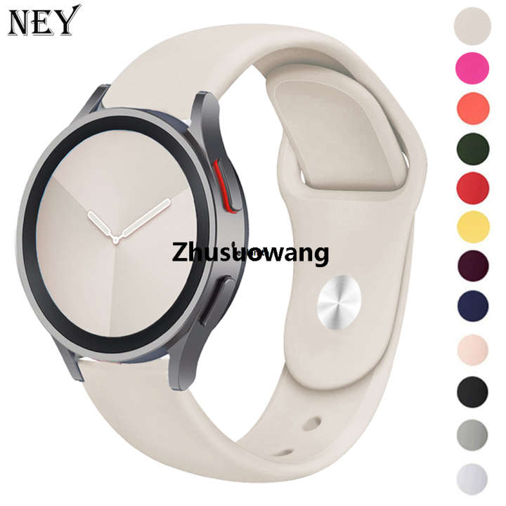 Zhusuowang Silicone strap For Samsung Galaxy watch 4/5/5 pro/6 Classic/Active 2/Gear S3 bracelet 20mm 22mm band for Huawei GT 4/2/2e/3 pro Luxury