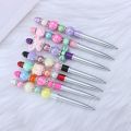 Creative Plastic DIY Beaded Pen Handmade Touch Screen Ballpoint Pen Student Gift Stylus Pen School Office Supplies. 