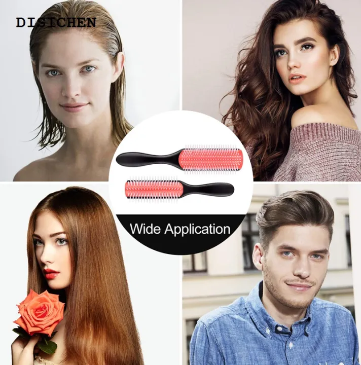 DISICHEN%202025%20New%204%20Color%209-Rows%20Denman%20Brush%20Women%20Detangling%20Styling%20Hairbrush%20Scalp%20Massager%20Salon%20Hairdressing%20Straight%20Curly%20Wet%204c%20Hair%20Comb%20-%20Image%206