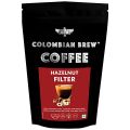 Colombian Brew Hazelnut Filter Coffee Powder, Arabica Roast & Ground 100g. 