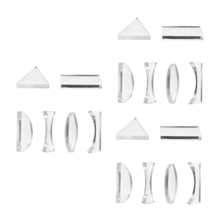 Nullmul 3sets Optical Lenses Teaching Tool Physics Teaching Instrument Convex Lens Microscope Lens Spotlight Objective Lens