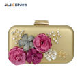 Flower Purse Wedding Bridal Clutch Bag Women Elegant Shoulder Bag Handbags. 