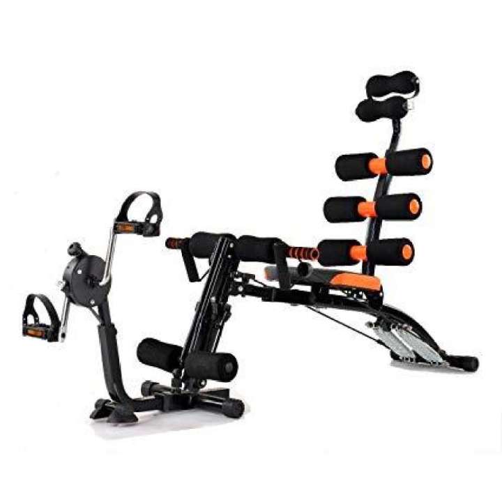 Black 6 Pack Care Exercise Machine With Paddle (Cycle)