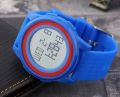 SKMEI 1206 Ultra Slim Sporty Digital Watch For Men - Blue. 