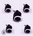 Revolving Chairs Wheel Screw Type 5 Pcs pack. 