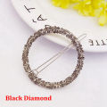 1PC Crystal Rhinestones Hair Clips Round Triangle Star Shape Hairpins Girls Metal Hair Accessories Styling Tools. 