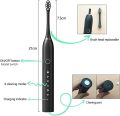 Sonic Electric Toothbrush For Adults,Rechargeable Electric Toothbrushes With 2 Brush Heads, 6 Modes, 2 Minutes Smart Timer,4 Hours Fast Charge for 45 Days, (Toothbrush + 3 Brush Heads, black). 