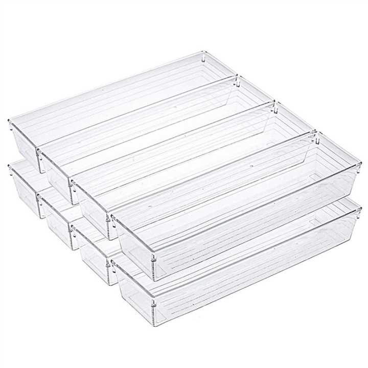 20%20Pack%2012%20X%203%20X%202%20Inch%20Clear%20Drawer%20Organizer%20Trays,%20Desk%20Drawer%20Divider%20Storage%20Bins,%20Storage%20Box%20Set%20for%20Kitchen%20-%20Image%204