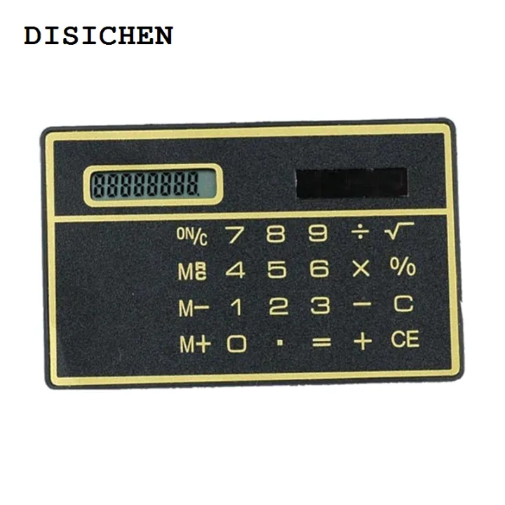 DISICHEN%20Profesional%20Mini%20Solar%20Powered%20Calculator%208%20Digit%20Basic%20Standard%20Calculator,%208.5x5.3cm%20-%20Image%205