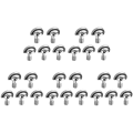 LKPCIGCXM 25 Pack 1/4Inch Quick Release Plate Mounting Screw D-Ring D Shaft QR Screw Adapter Mount for DSLR Camera Tripod Monopod. 