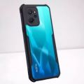 Realme 9i 5G - Transparent Hybrid Hard PC Back TPU Bumper Impact Resistant Case (Black, Transparent). 