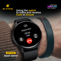 My Power 1.43" Amoled Display Smartwatch M707Pulse| Always On Screen| Bluetooth HD Calling | Health Tracking | IP67 Water resistant |1 Year Warranty.. 