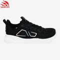 Yearcon Women's Black Sneakers Casual Comfortable Breathable Low-Top Shoes for Unisex. 