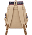 Handmade Himalayan Hemp & Cotton Backpack – Eco-Friendly Boho Daypack / Rucksack with 7 Pockets | Made in Nepal. 