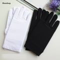Wenefang Summer Sunscreen Spandex Gloves Women Men Thin Mittens Sun Protection White Black Etiquette Short Stretch Dressy Dance Gloves. 