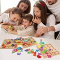 Vylon Wooden Alphabet Puzzle Board Children Baby Early Educational Wooden Puzzle Toys Color Numbers A To Z Letters Learning Wood Digital Board Best Gift,Colorful 3D Uppercase Lowercase ABC and Alphabet Number Puzzle Educational Early Learning Toy For Chil. 