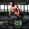 Foldable Push Up Board 14 In 1 Body Building Exercise Board Exercise gym Equipment For Men Women | Portable Pushup Board. 