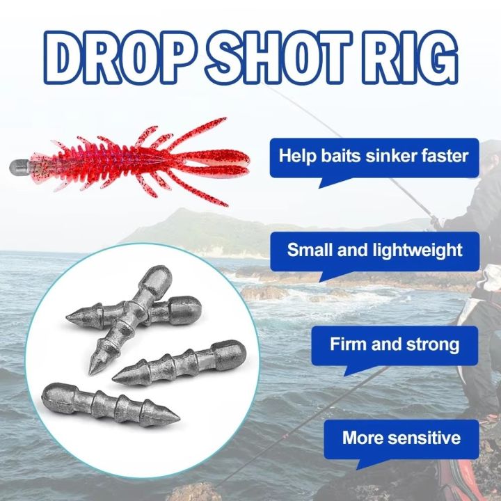Worm Insert 20pcs Fishing Gear Insert Design Insert Metal Weight Metal Material ...