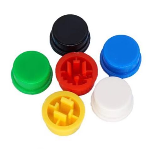 Multicolor Tactile Push Button Reset Switch Caps  [10 pcs]