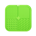 Lick Mat for Dogs, Food-Grade Silicone Dog Lick Mat As Slow Feeder, Dog Licking Mat with Suction Cups Green. 