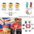 6 Pieces Hard Boiled Egg Maker Silicone Egg Poachers. 