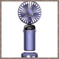 Handheld Fan Portable Fan Personal Fan 5000MAh Rechargeable,5 Speeds with LED Display,90° Adjustable. 