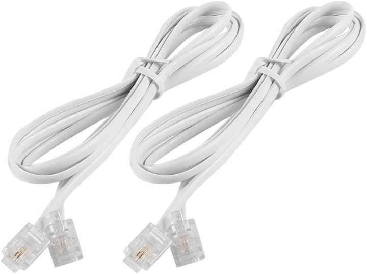 Telephone%20Wire%201.5%20Meter%20Extension%20Line%20Cord%20Cable%20Wire,%20Land%20Phone%20line,%20White%20-%20Image%203