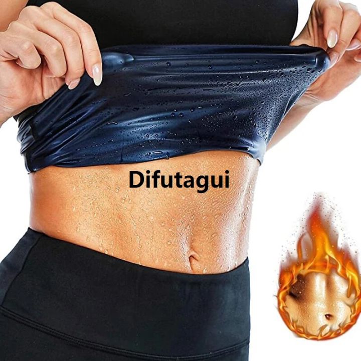 Difutagui Neoprene-Free Waist Trainer Body Shaper Weight Loss Plus Size Corset New Sweat Tummy Wrap Slimming Belt Fat Burning Belly Gym Fitnes