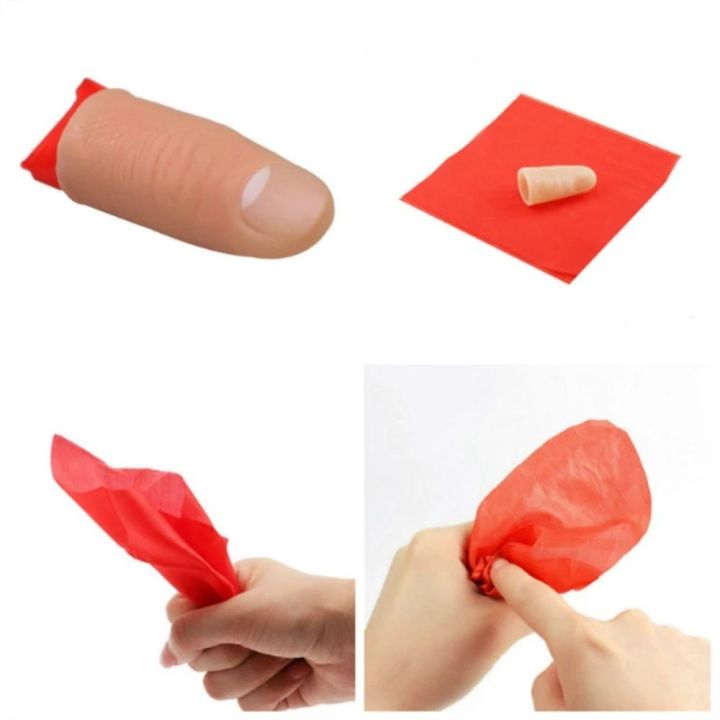 Funny%20Magican%20Gifts%20Close-Up%20Red%20Silk%20Props%20Scarf%20Disapper%20Finger%20Tricks%20Tricks%20Finger%20Thumb%20Tip%20-%20Image%203