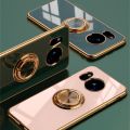 Xiangliang Electroplating Magnetic Ring Bracket Phone Case for Sharp Aquos Wish4 3 R9 R8Pro R7 Sense 8 7 6 4 Plus Shockproof Cover. 