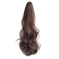 Dark Brown Wig Female Ponytail Grab Clip Ponytail Clip Wig Wavy Wig Style Hip- High Ponytail Natural Forcing Fake Ponytail Female Braid. 