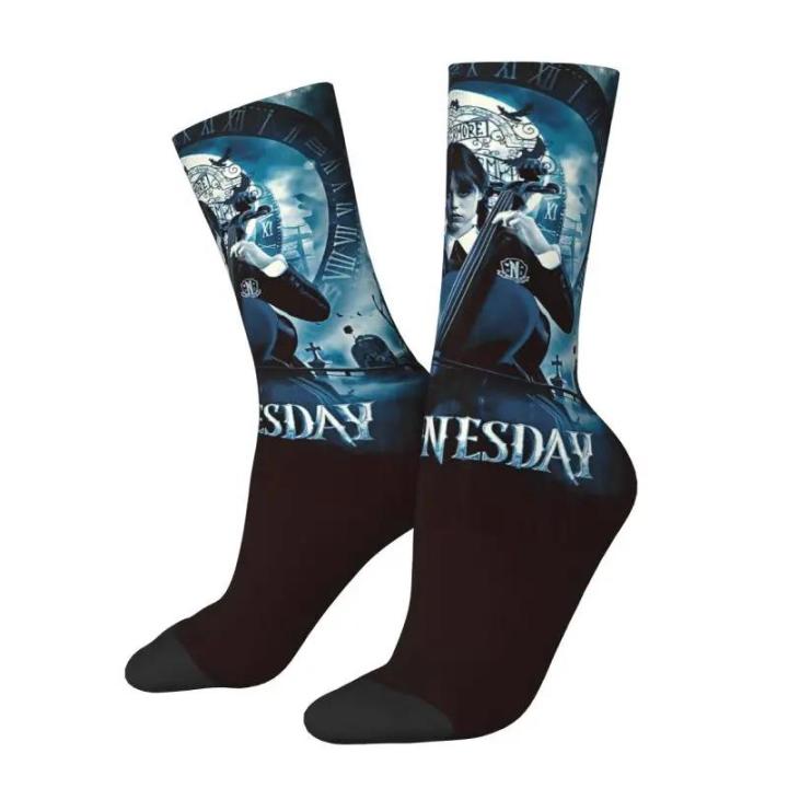 Kuying%20Fashion%20Wednesday%20Addams%20Men%20Women%20Crew%20Socks%20Unisex%20Cute%20Nevermore%20Academy%20Spring%20Summer%20Autumn%20Winter%20Dress%20Socks%20-%20Image%203