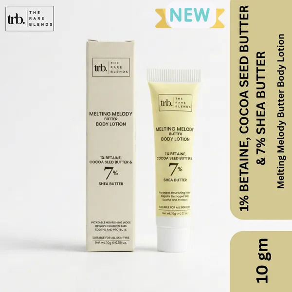 Trb. The Rare Blends Melting Melody Butter Body Lotion 1% Betaine, Cocoa Seed Butter & 7% Shea Butter - 10g