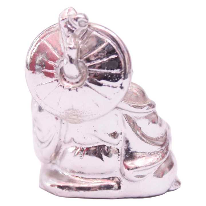 Silver%20laughing%20Buddha%20Statue%201.5inch%20-%20Image%204