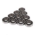 6001RS Deep Groove Ball Bearing 28 x 12 x 8 mm 30 Pieces, Silver & Black. 