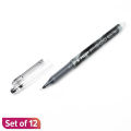 Pilot P 500 Extra Fine Point 0.5 Gel Ink Roller Ball Pen (12 Pcs Pack). 