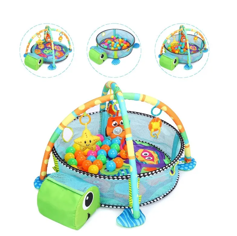 3 in 1 Baby Activity Play Mat Gym Game with Ball Pit Play Crawling Mat Baby Playing Mat ToysKids Activity Carpet Infant Daraz .np