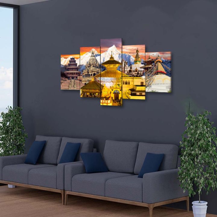 5%20Panel%20Manipulated%20Heritage%20on%20Matte%20Canvas%20Cotton%20Print%20%7C%20HQ%20%7C%20S%20%7C%20Tightly%20Wrapped%20In%20Wooden%20Frame%20%7C%20Not%20stickers%20or%20No%20Forex%20Board%20-%20Image%203