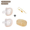 Newborn Pacifier Ultra Soft Baby Sleep Aid Artifact Breast Milk Shape Anti-Colic Food Grade Silicone Material. 