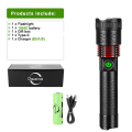 New style 10000mAh High Power LED Flashlights Type-C Rechargeable LED Torch 5000M Ultra Powerful Flashlight Outdoor Tactical Lantern. 