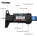 Wenefang Sutuiying 1PC Digital Depth Gauge Caliper Tread Depth Gauge LCD Tire Tread Sales Sales promotion promotion Gauge For Car Tire 0-25mm Measurer Tool Caliper Repair Tools. 