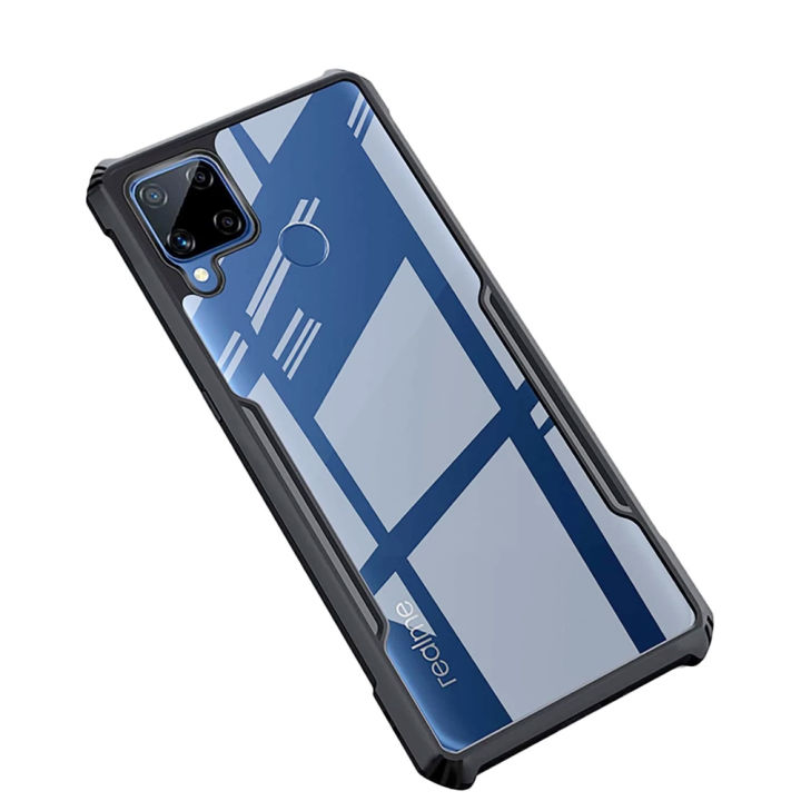 Realme%20C15%20Bumper%20Case%20%7C%20Back%20Hard%20Transparent%20Clear%20Shockproof%20TPU%20Phone%20Cover%20%7C%20-%20Image%202